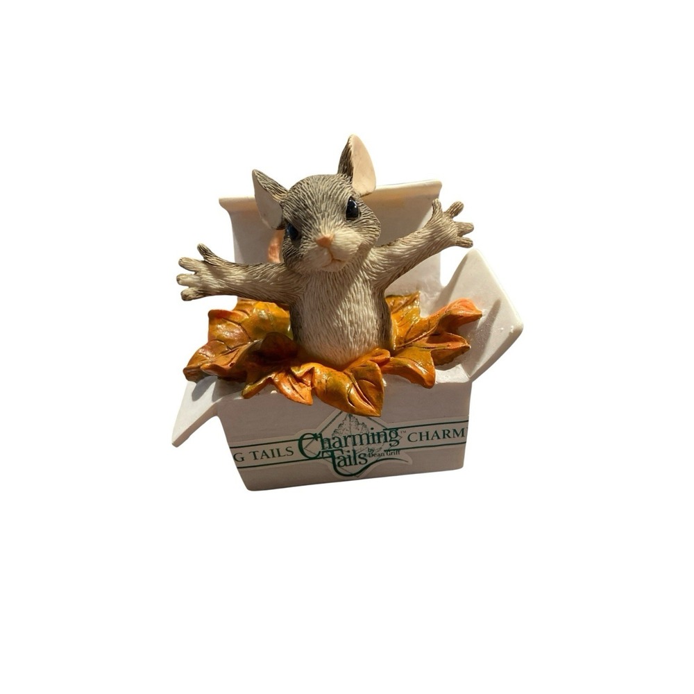 Charming Tails 1996 Dean Griff Take Me‎ Home Event Piece Mouse Figurine Signed